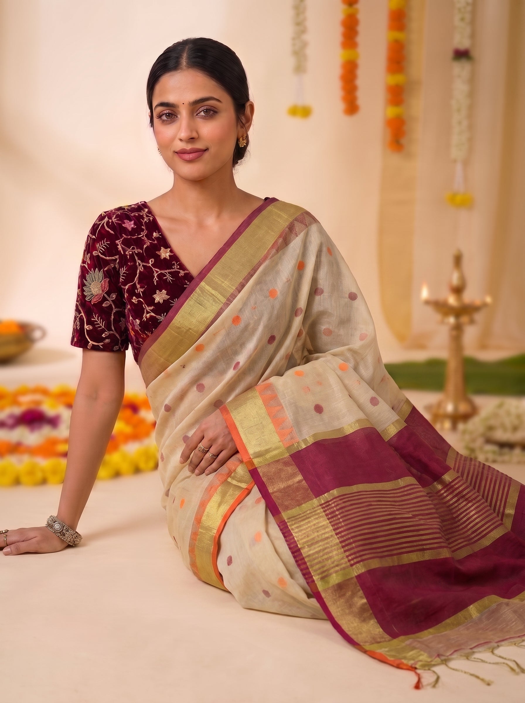 Onam Special Tissue Banarasi Saree