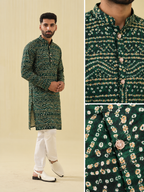 Desi Boyz – Bandhani Print Kurta for Men