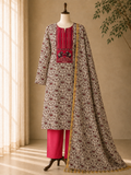 Double Hathi Dress Material Red