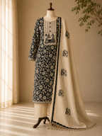 Darshali cotton printed fancy neck Dress Material