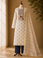 Neel Mayuri Khadi Dress Material