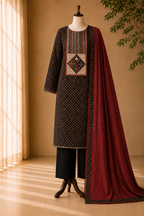 Cotton printed tabla neck Dress Material