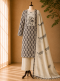 Darshali cotton printed fancy neck Dress Material