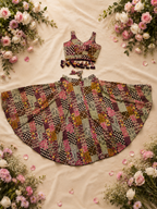 Dotted Ajrak Chania Choli