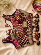 Dotted Ajrak Chania Choli