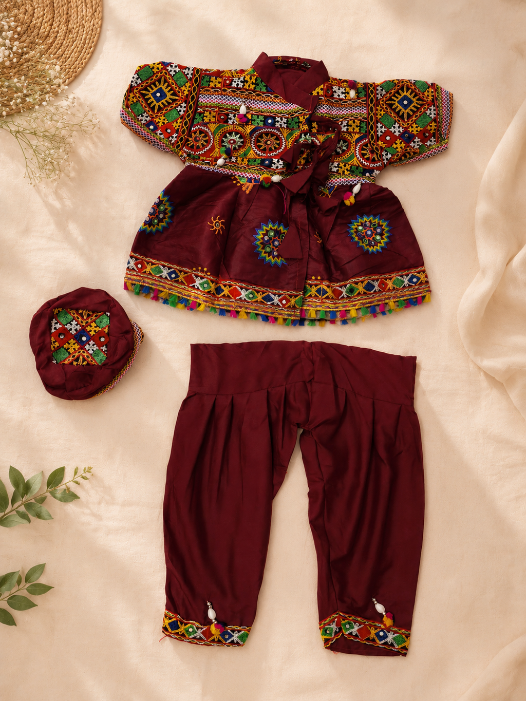 Boys Marron Kedia