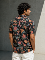 Black Floral Shirt