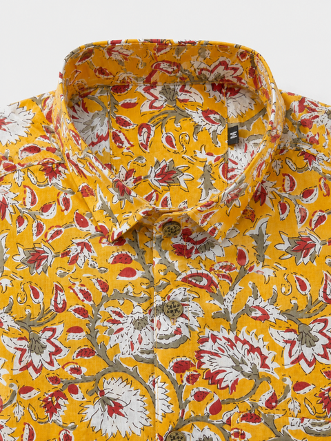 Marigold Floral Vine Shirt