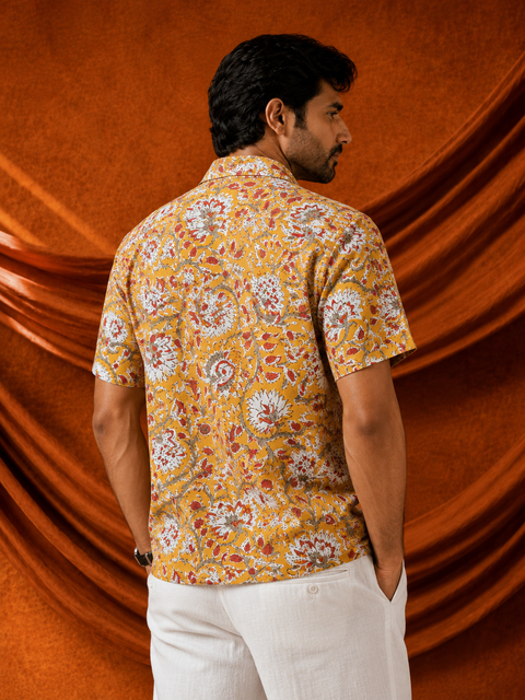 Marigold Floral Vine Shirt