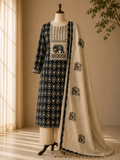 Darshali cotton printed fancy neck Dress Material