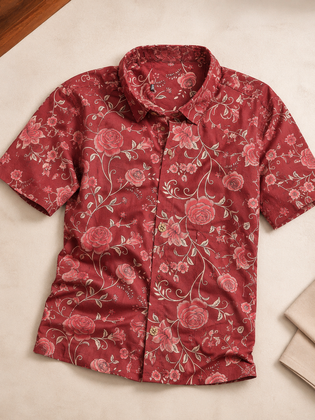 Rakhi Special Rose Maroon Shirt