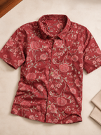 Rakhi Special Rose Maroon Shirt