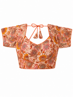 Pookalam Peach Blouse