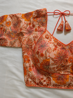 Pookalam Peach Blouse