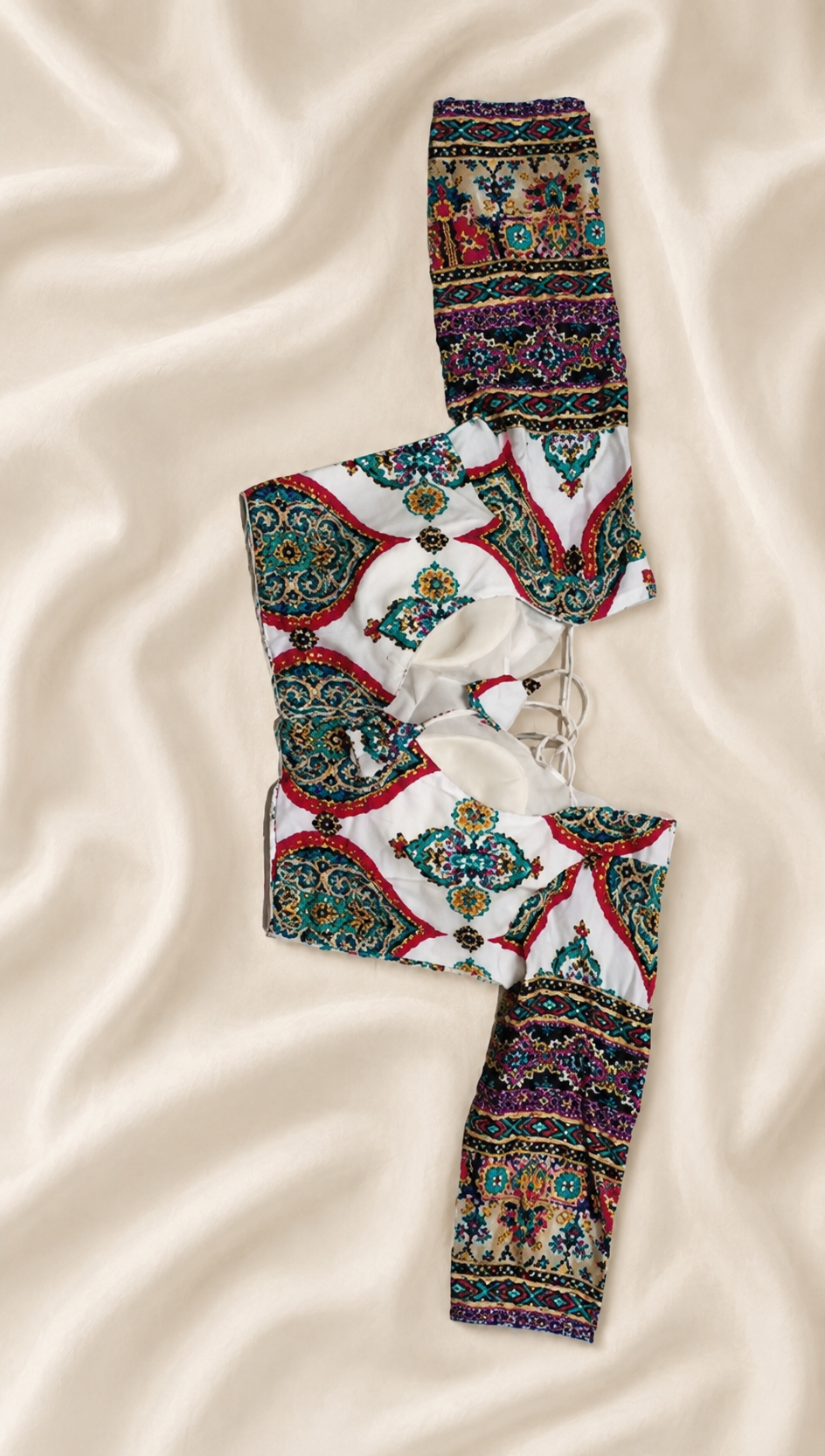 Blouse back and tie detail