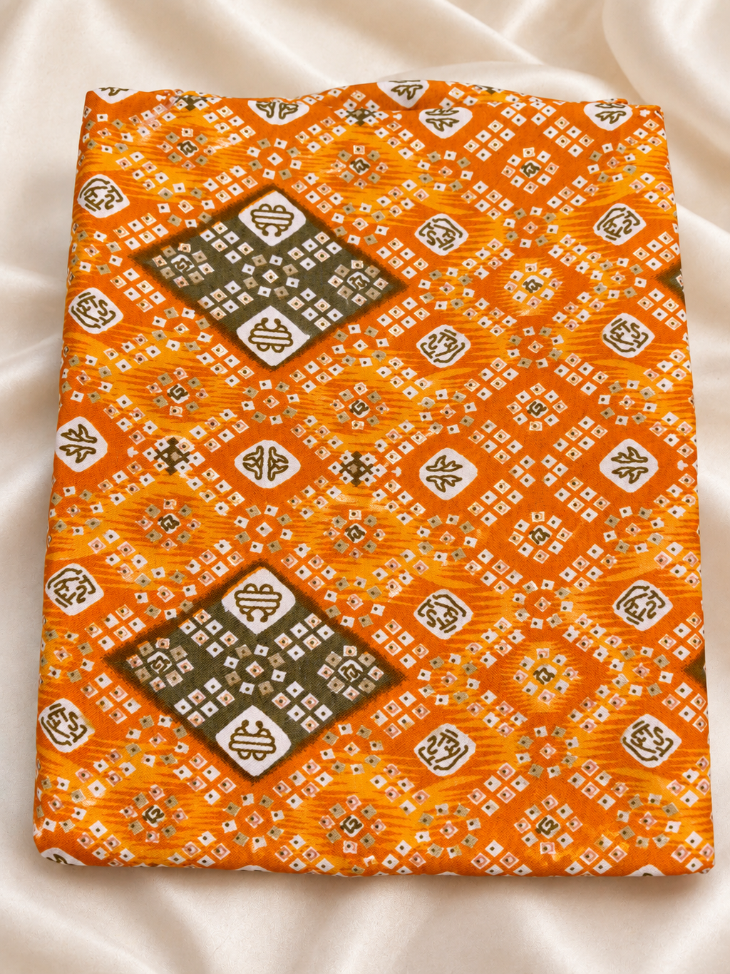 Desi Boyz – Kesari Bandhani Print Kurta for Men