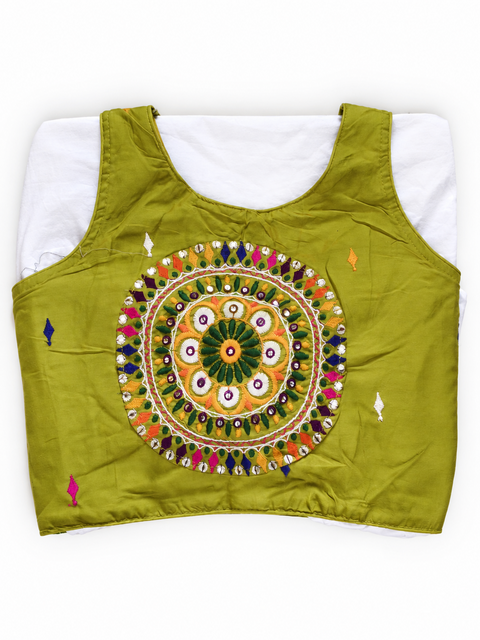 Rang Rasiya Parrot Green Full Chakra Chania Choli