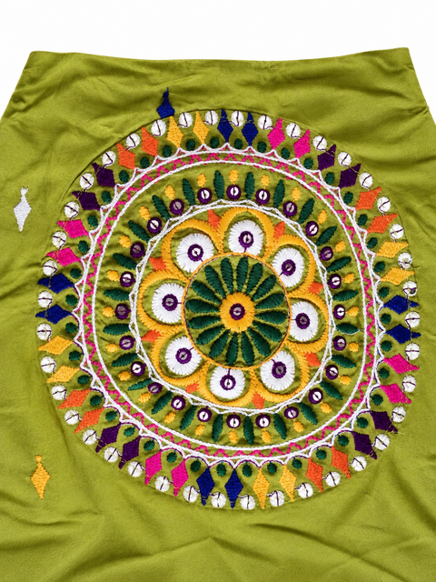 Rang Rasiya Parrot Green Full Chakra Chania Choli