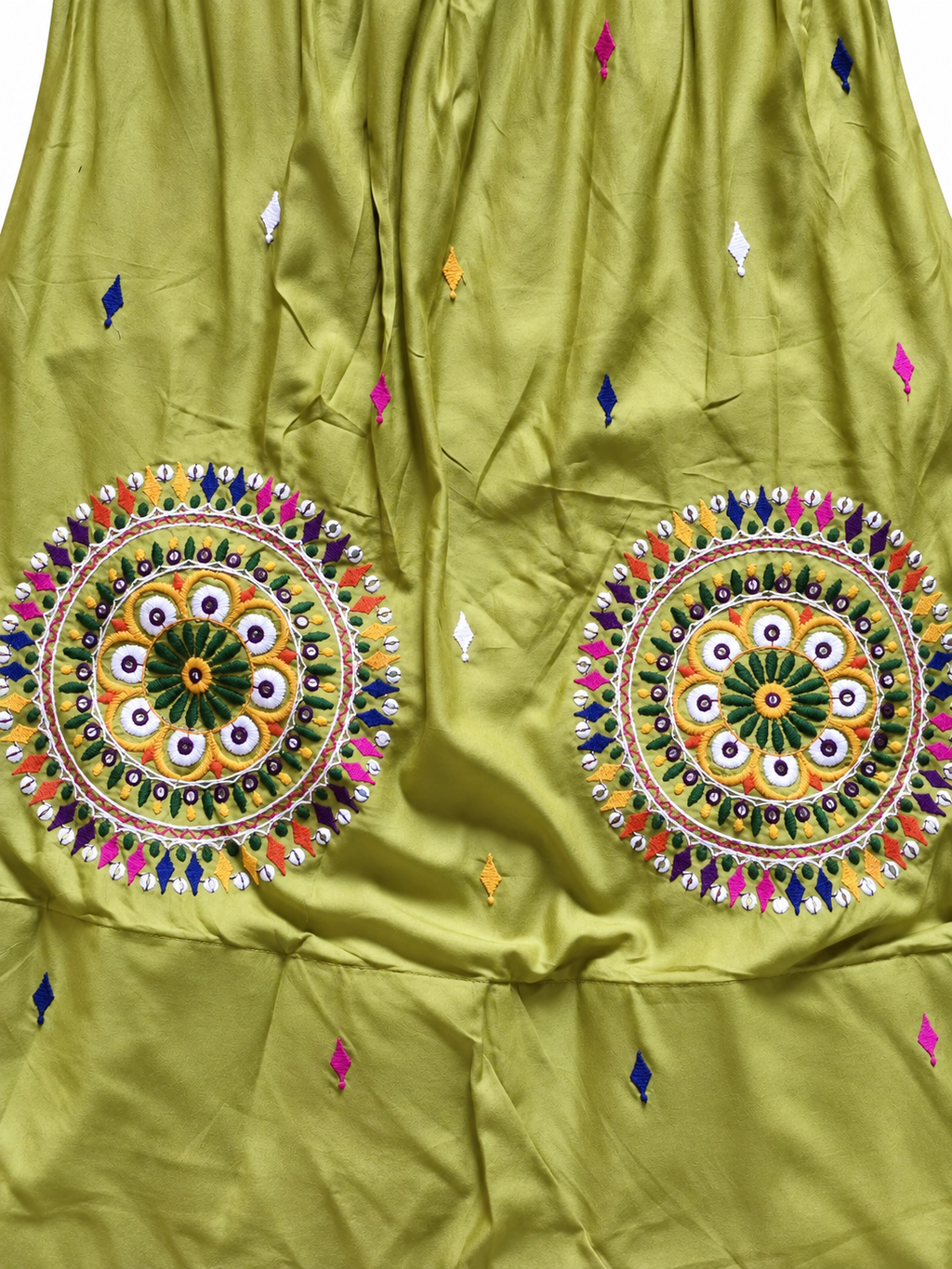 Rang Rasiya Parrot Green Full Chakra Chania Choli