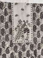 Darshali cotton printed fancy neck