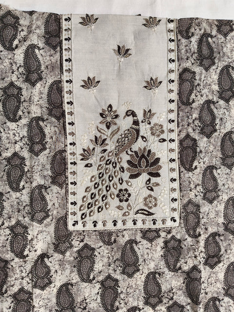 Darshali cotton printed fancy neck Dress Material