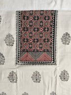 Noor-e-Ajrakh Dress Material