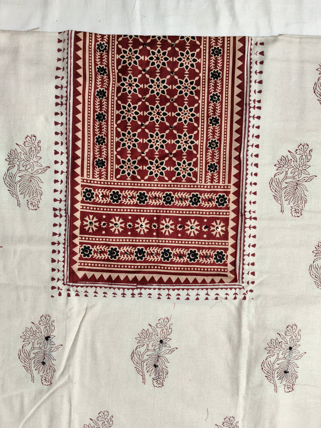 Noor-e-Ajrakh Dress Material
