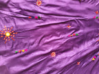 Desi Girl Bunting Purple Mirror-Work Chania Choli