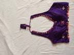 Desi Girl Bunting Purple Mirror-Work Chania Choli