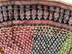 Atrangi Multicolour Ajrak Chaniya Choli with Green Dupatta