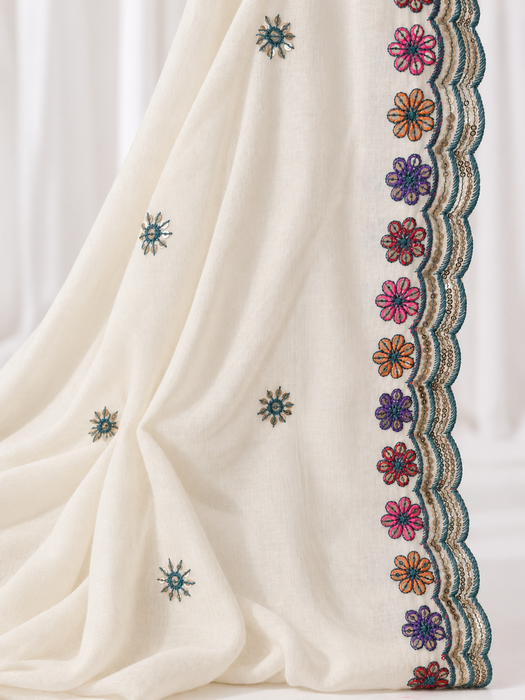 Kajrare Blue Mango Paisley Embroidered Chaniya Choli product detail