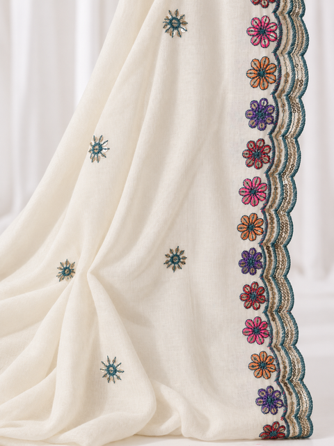 Kajrare Blue Mango Paisley Embroidered Chaniya Choli product detail