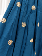 Kajrare Blue Mango Paisley Embroidered Chaniya Choli product detail