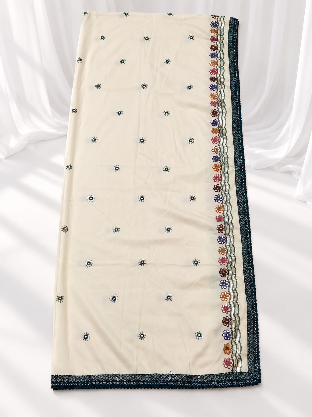 Kajrare Blue Mango Paisley Embroidered Chaniya Choli product detail