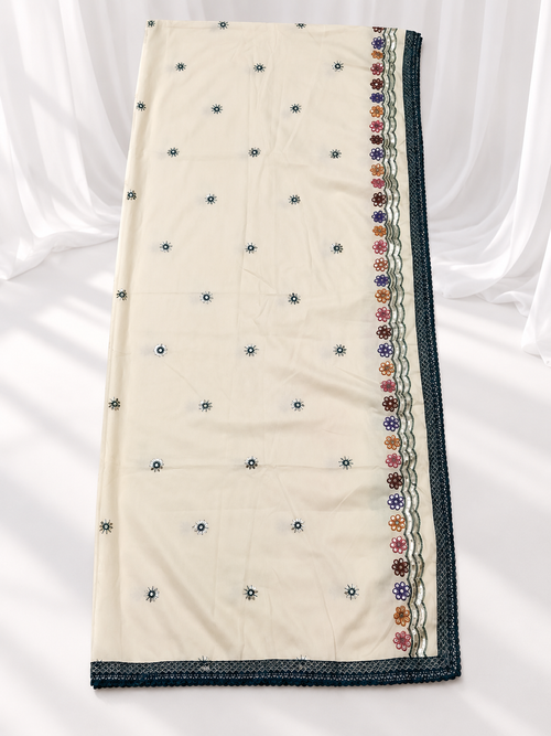 Kajrare Blue Mango Paisley Embroidered Chaniya Choli product detail