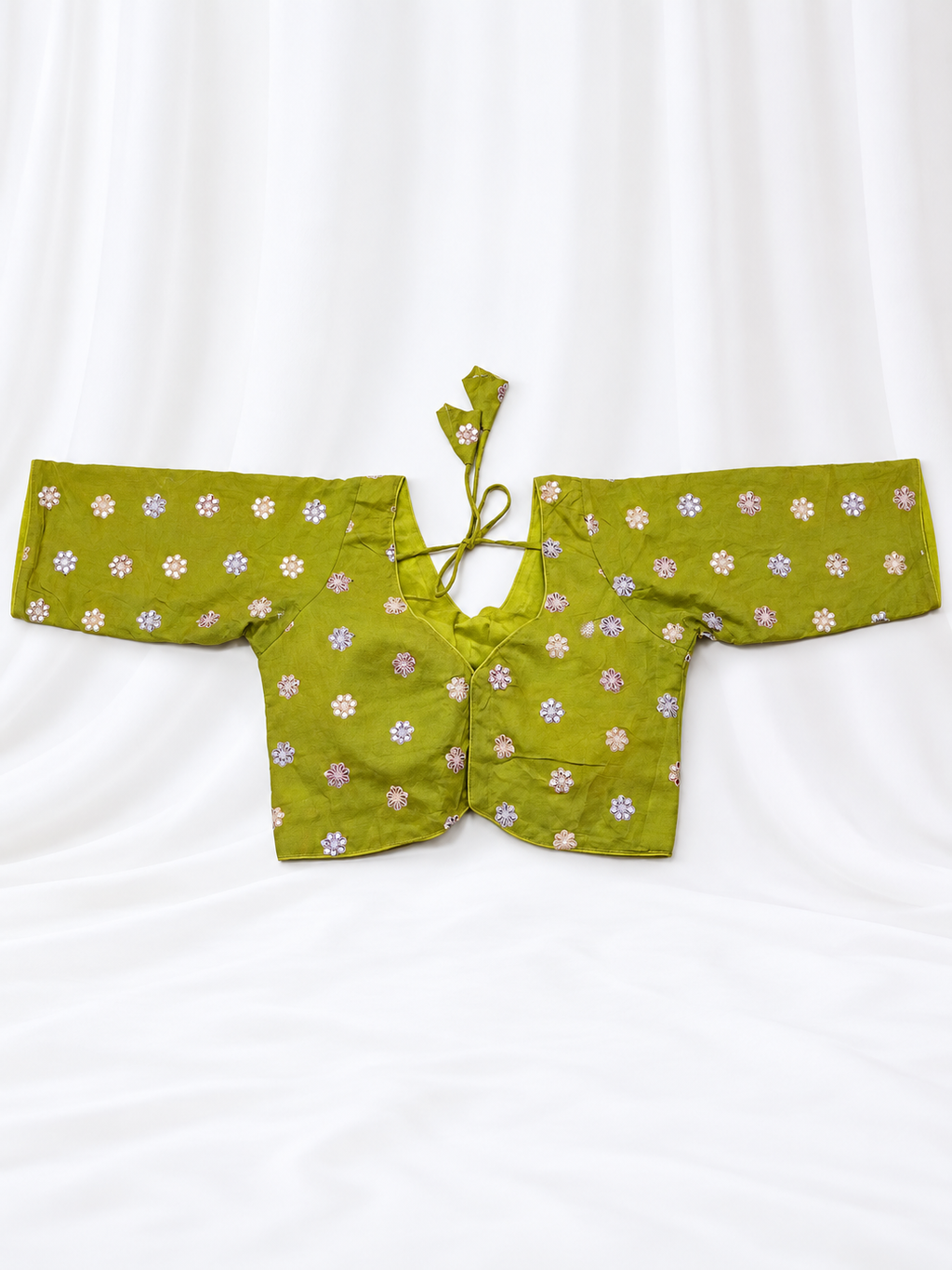 Kajrare Parrot Green Mango Paisley Embroidered Chaniya Choli product detail