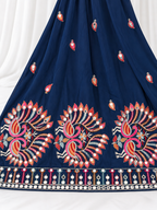 Jhumka Blue Peacock Corset