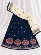 Jhumka Blue Peacock Corset