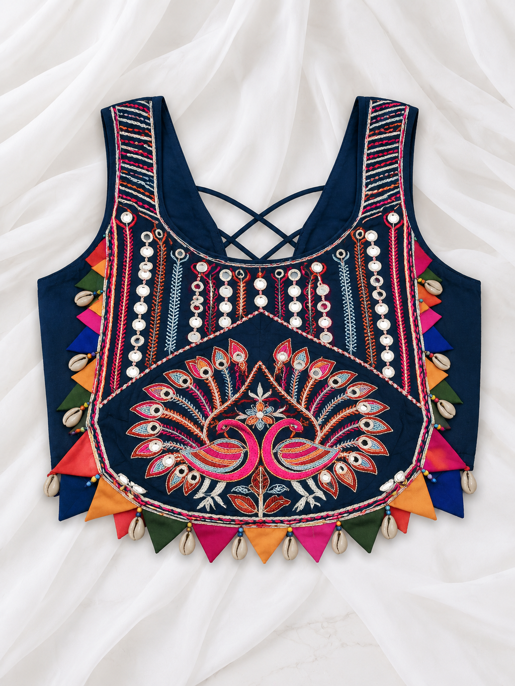 Jhumka Blue Peacock Corset