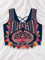 Jhumka Blue Peacock Corset