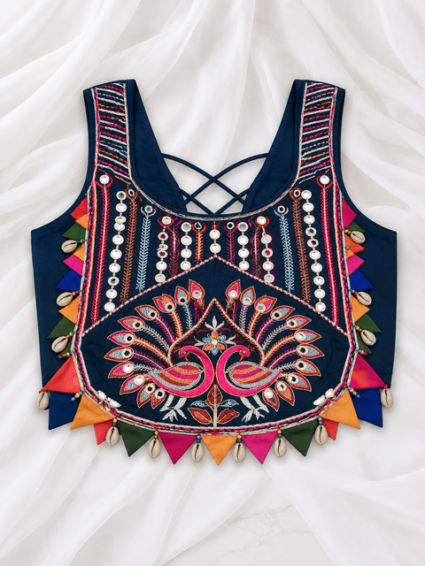 Jhumka Blue Peacock Corset
