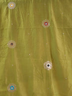 Mehendi Green Mirror Work Dupatta