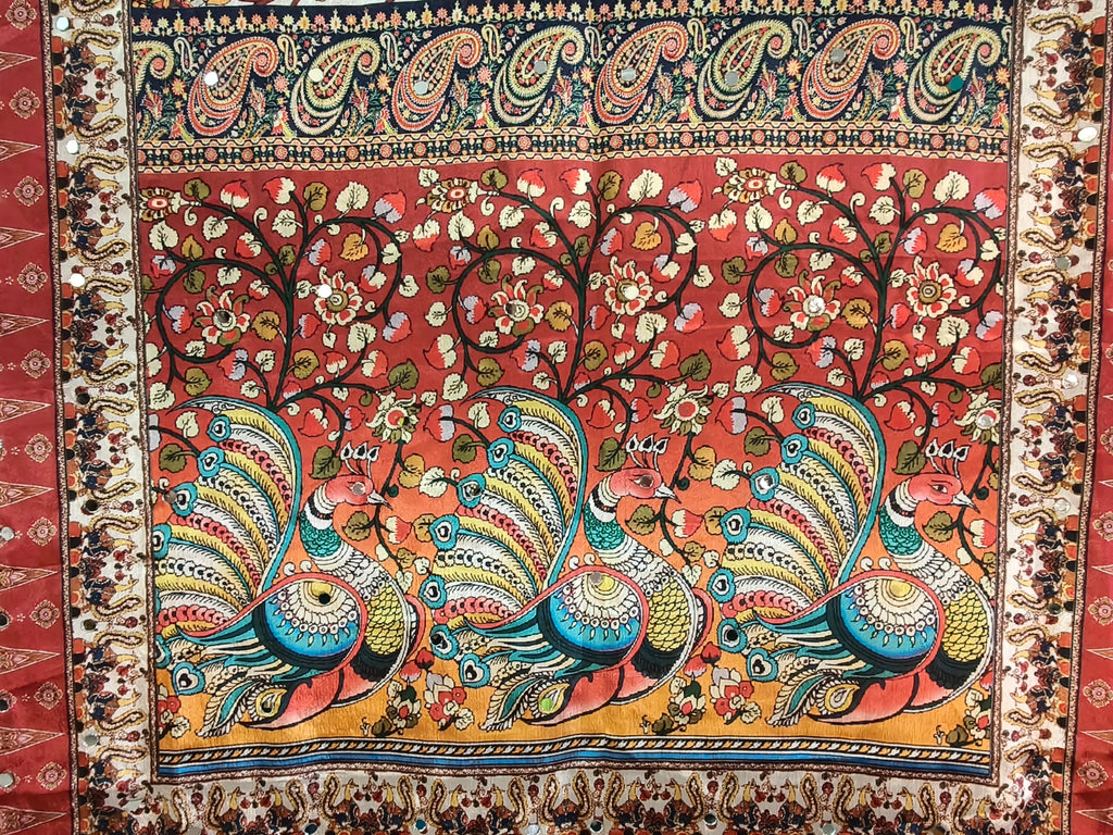 Morni Raas Peacock Print Dupatta