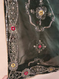 Hara Hara Dil Ko Churaye Dark Green Embroidered Dupatta