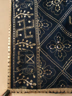 Kaali Kaali Aankhein Black Dupatta with Golden Sequin Work | Navratri & Festive Wear