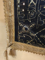 Kaali Sitara Black Sequin Work Dupatta