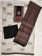 Noor Ajrakh Dress Material