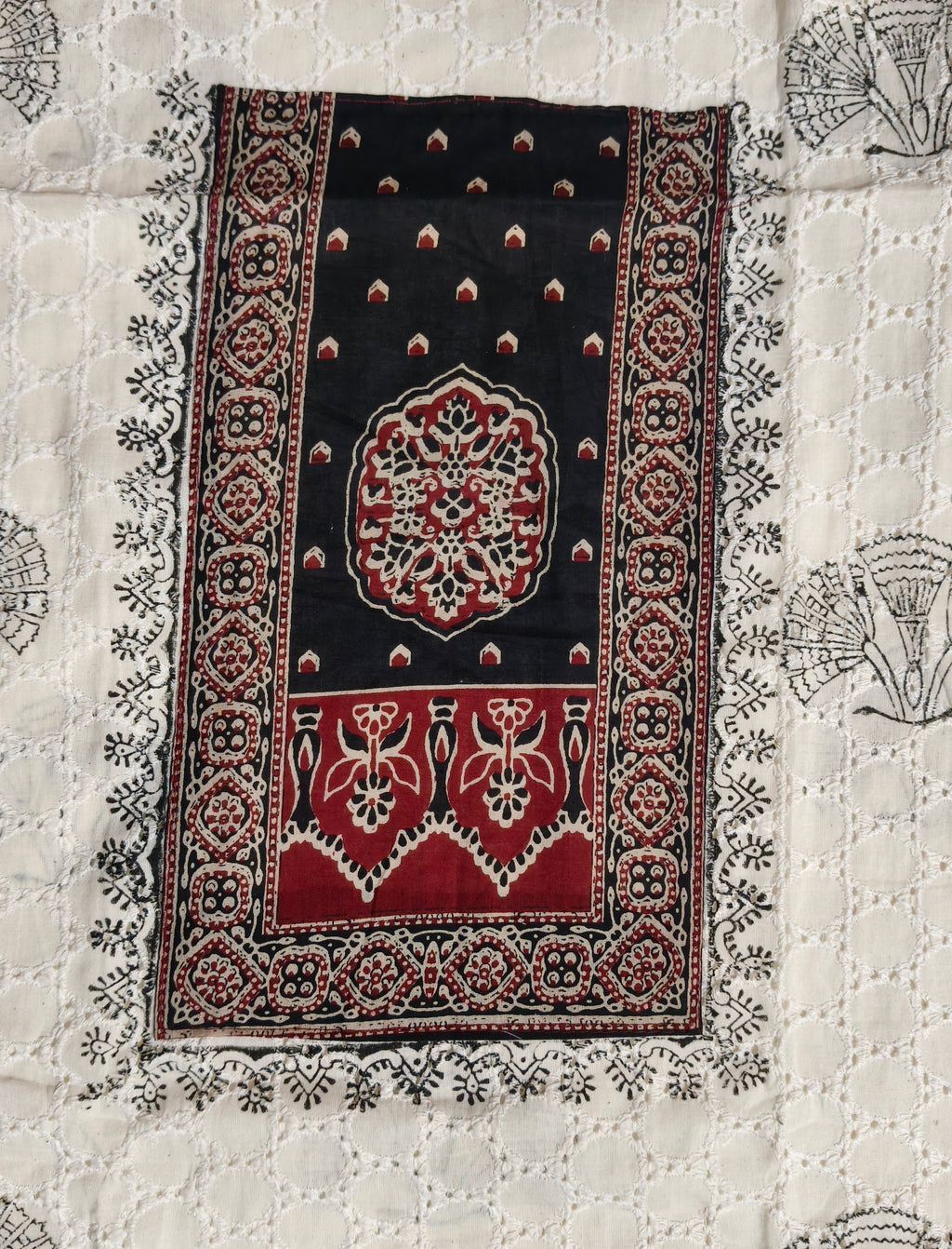 Noor Ajrakh Dress Material