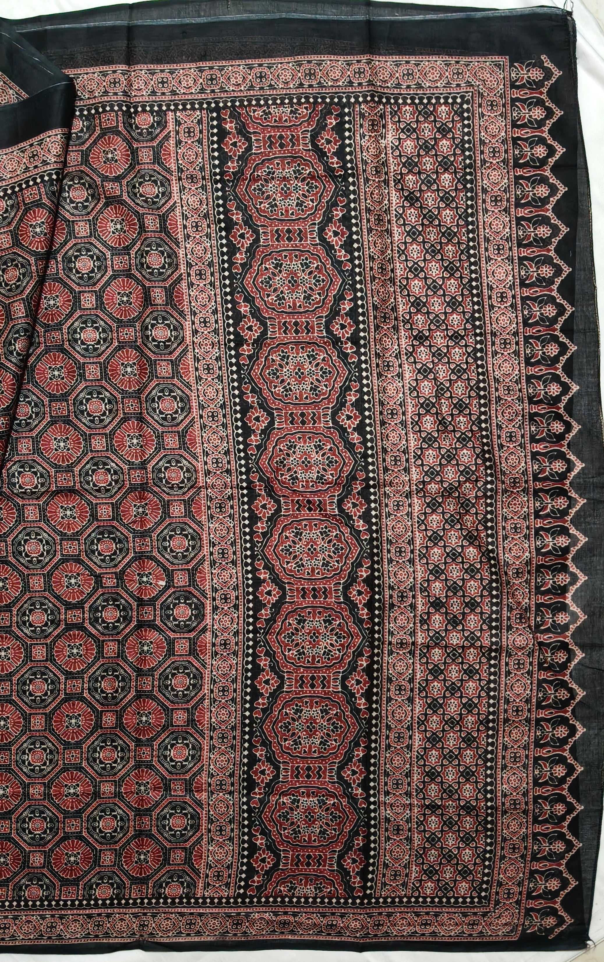 Noor Ajrakh Dress Material