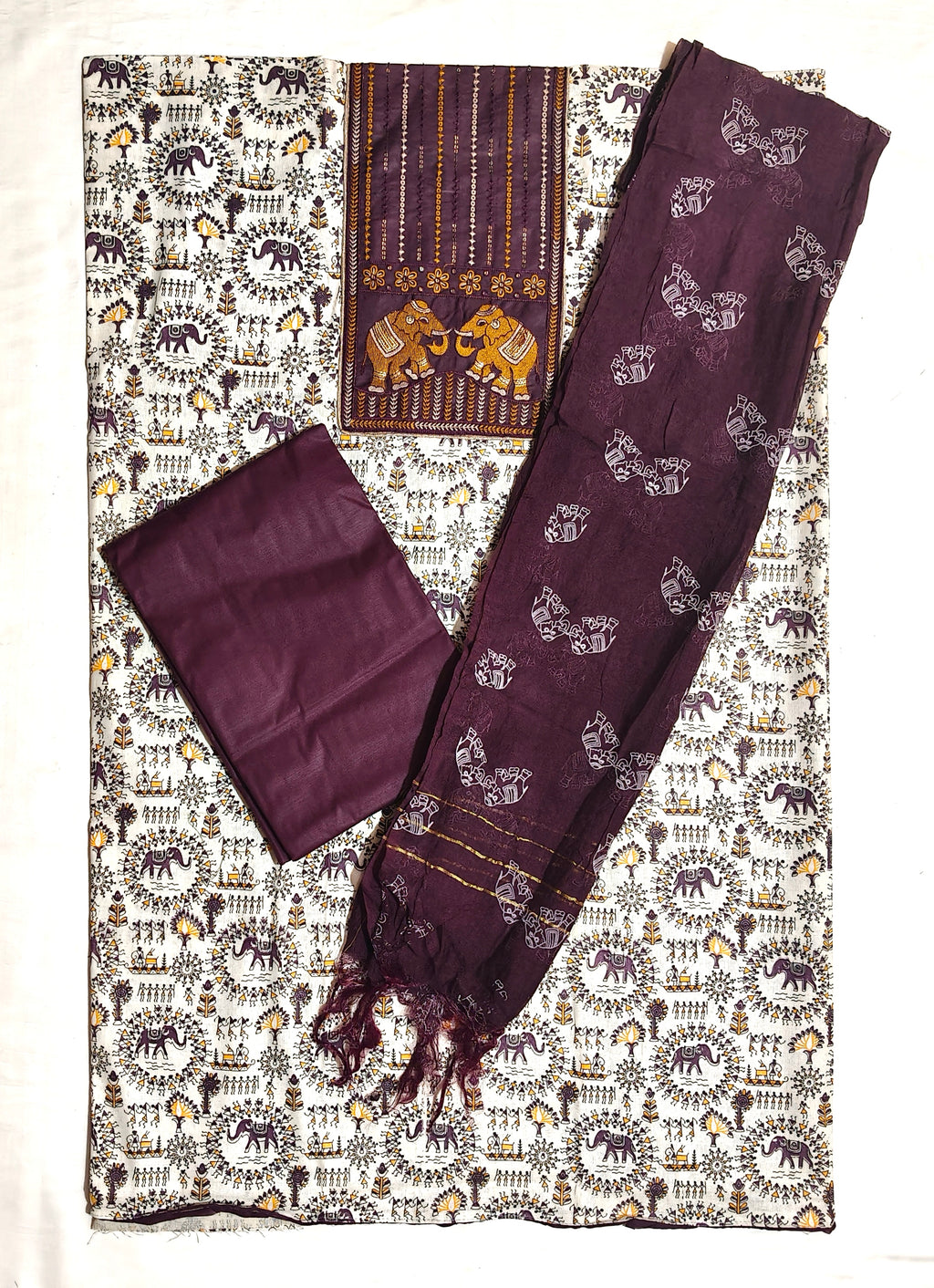 Gajlok Warli Dress Material